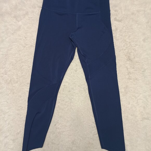 Under Armour Heatgear Women's Blue Compression Leggings Active Workout Size XL - Picture 3 of 8